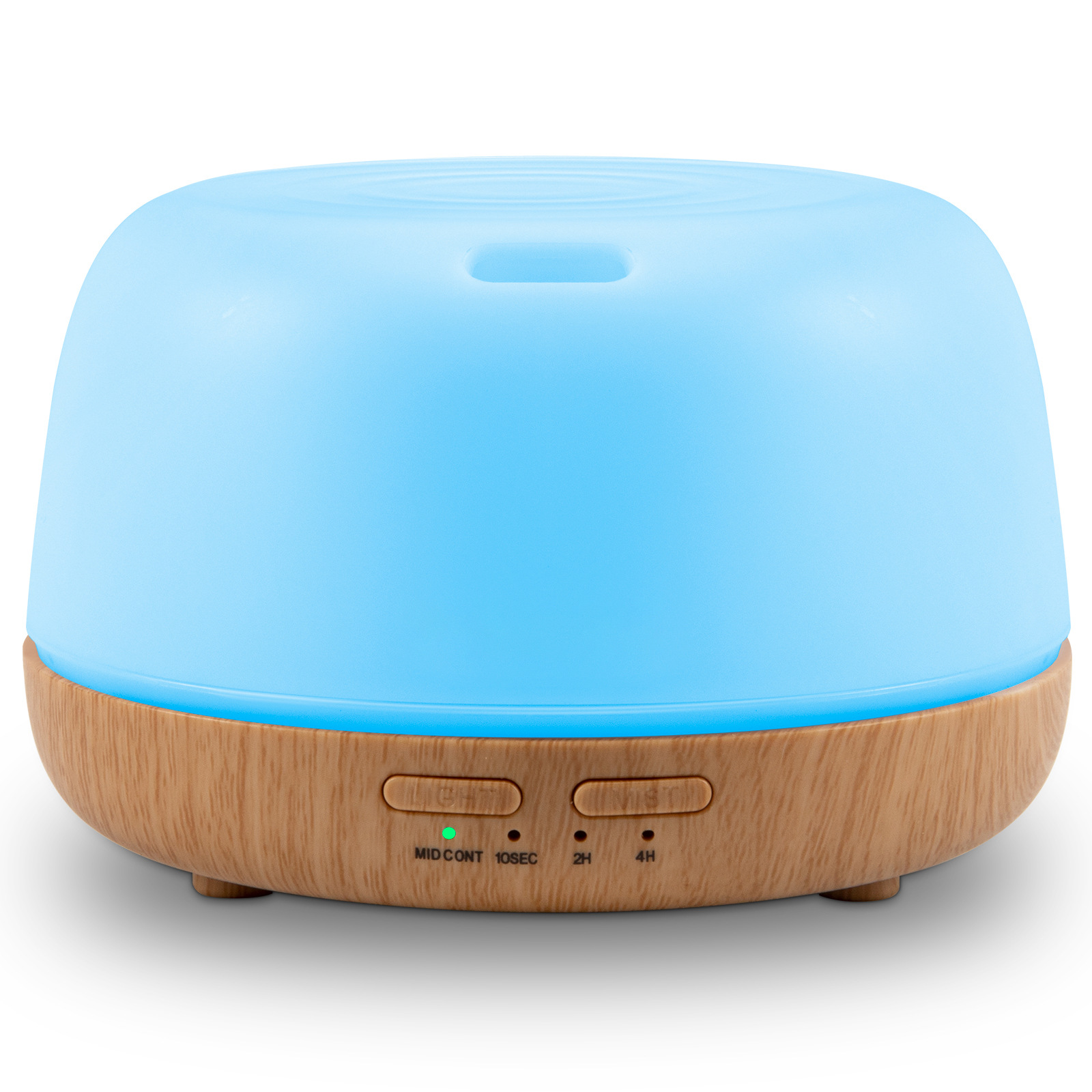 Wholesale Ultrasonic Atomization Essential Oil Humidifier Bedroom Magic Color Light Aromatherapy Diffuser Wood Grain Remote Control Aromatherapy Machine