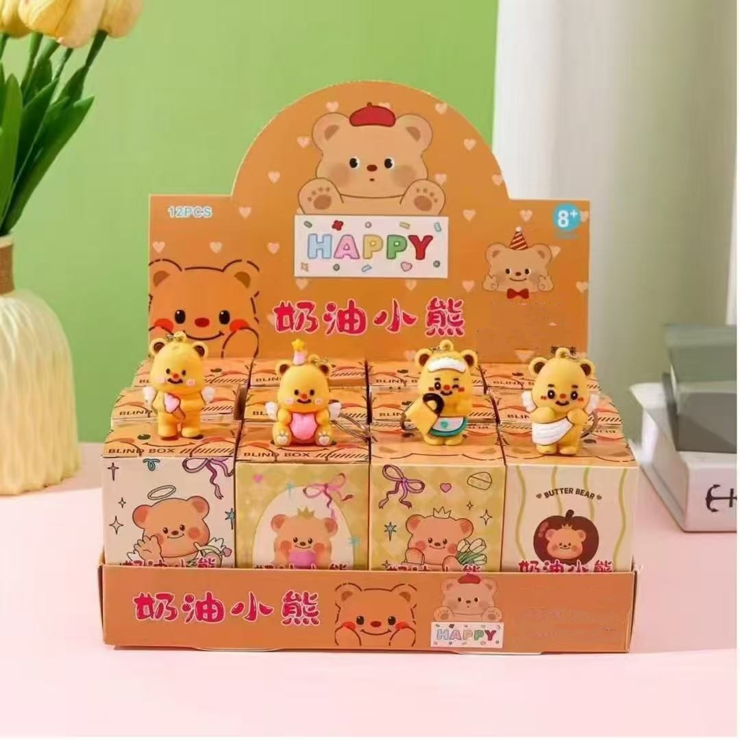 Juguete de los nuevos niños ciego caja muñeca de dibujos animados lindo llavero muñeca 2 paquete al por mayor puesto pequeño regalo