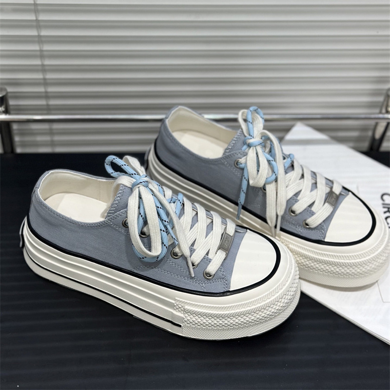 IG Lai Xi Ni bizcocho plataforma plataforma zapatos blancos mujer 2025 nueva moda versátil transpirable realce deportes zapatos casuales