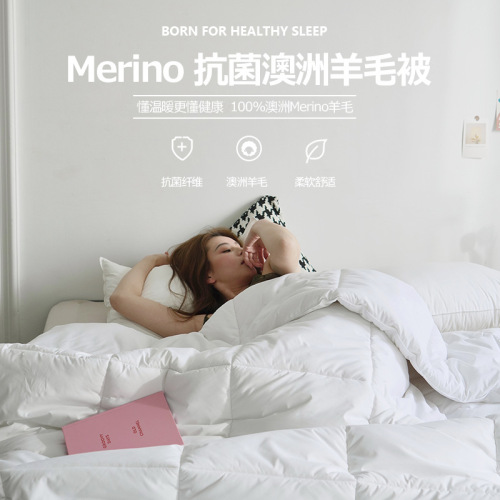 100% Australian wool quilt thickened quilt core warm light luxury gift winter quilt spring autumn winter home textile Nantong wholesale