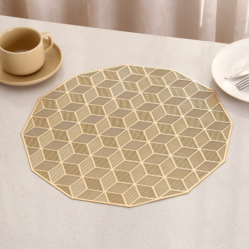 Transfronterizos irregulares almohadillas de mesa de diseño europeo de alto nivel INS estilo ligero almohadillas de mesa occidentales de lujo simple almohadillas de taza al por mayor