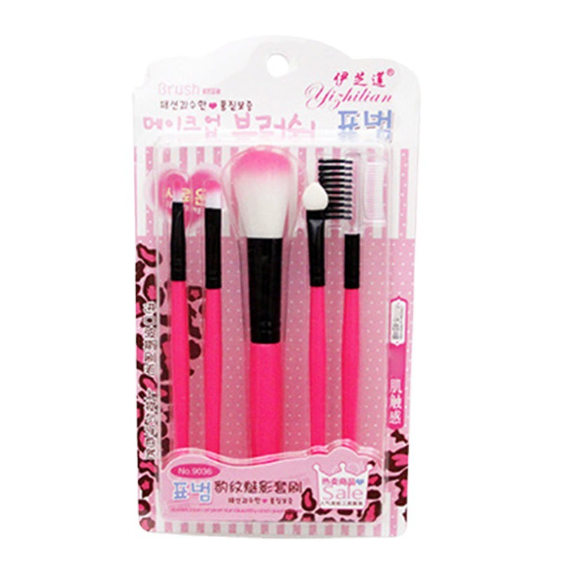 Brush, set, soft eye shadow, face blush for contouring