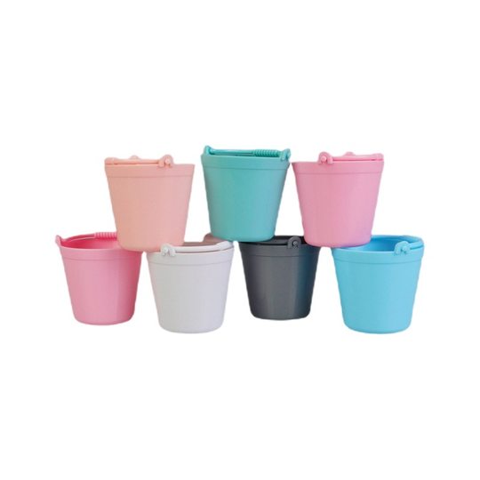 Cross-Border New Mini Play House Bucket Toy Doll House Props Ornaments Miniature Artificial Satchel Bucket Customization