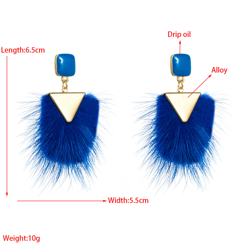 Fashion Solid Color Alloy Women's Drop Earrings 1 Pair display picture 1