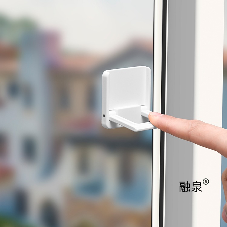 移门锁扣推拉门专用卡门阻门器儿童窗户安全锁衣柜子滑门防开神器