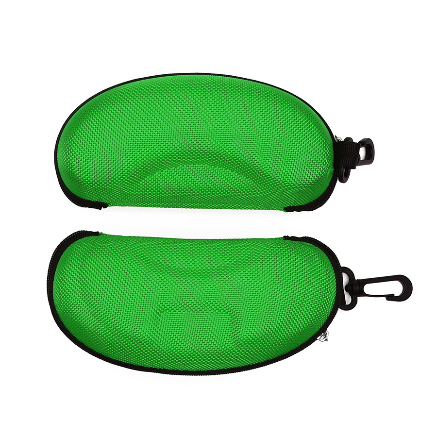 卸売EVAメガネケース オックスフォード布製 耐圧・耐衝撃サングラスケース フック付きジッパー式メガネケース メガネバッグ