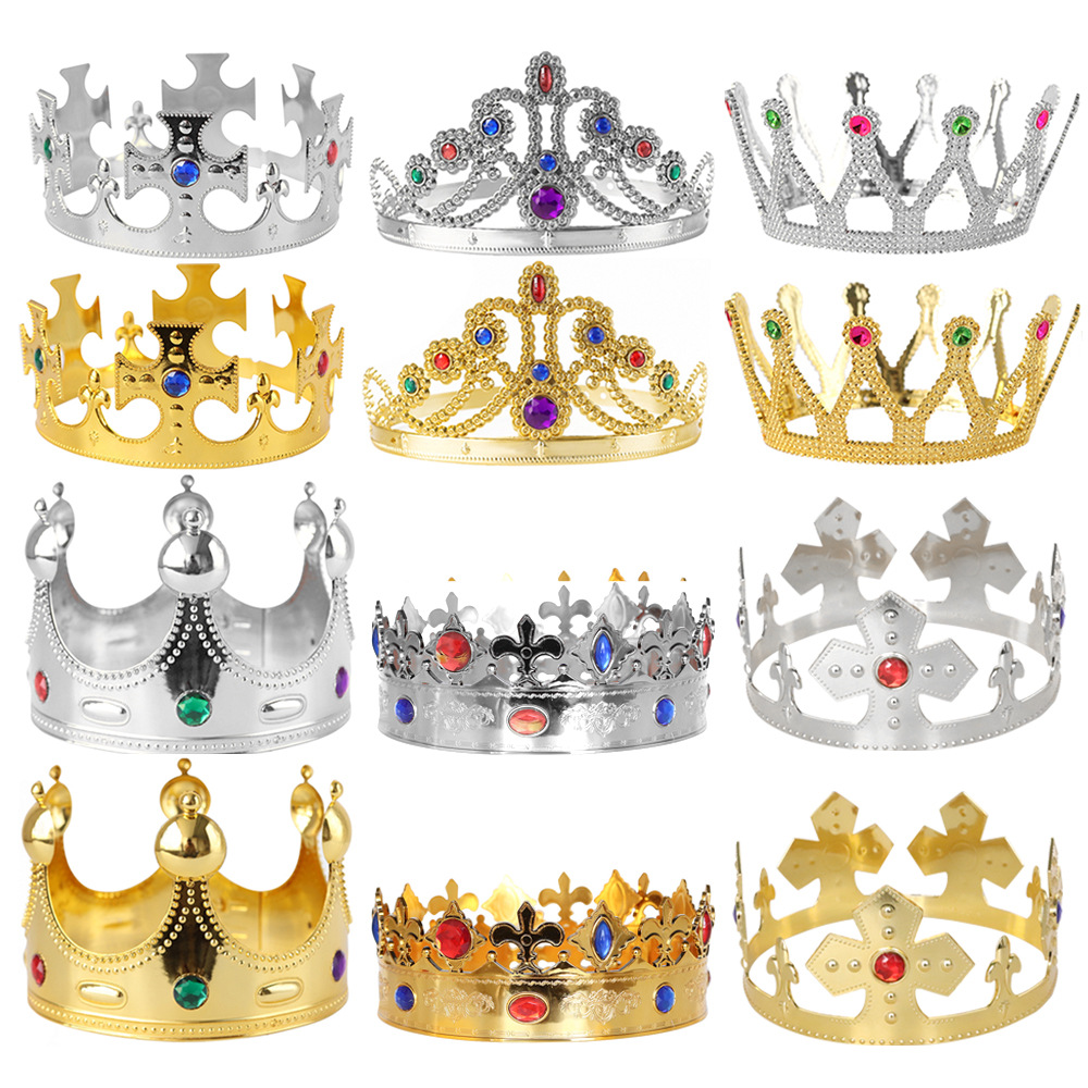 Disfraz de Rey para Halloween, Cetro para Fiesta Infantil, Accesorios para Fiesta de Cumpleaños, Tocado Retro para Fiesta de Disfraces