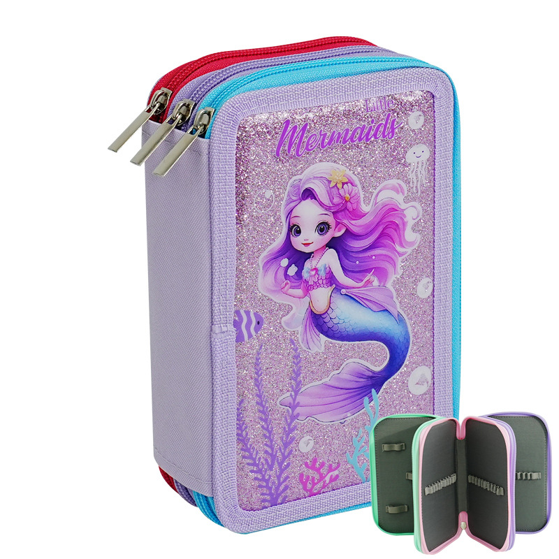 Bolsa de lápiz de arte a prueba de caídas a prueba de choque bolsas de lápiz de color bolsas de lápiz coreanas de papelería para niñas caja de lápiz