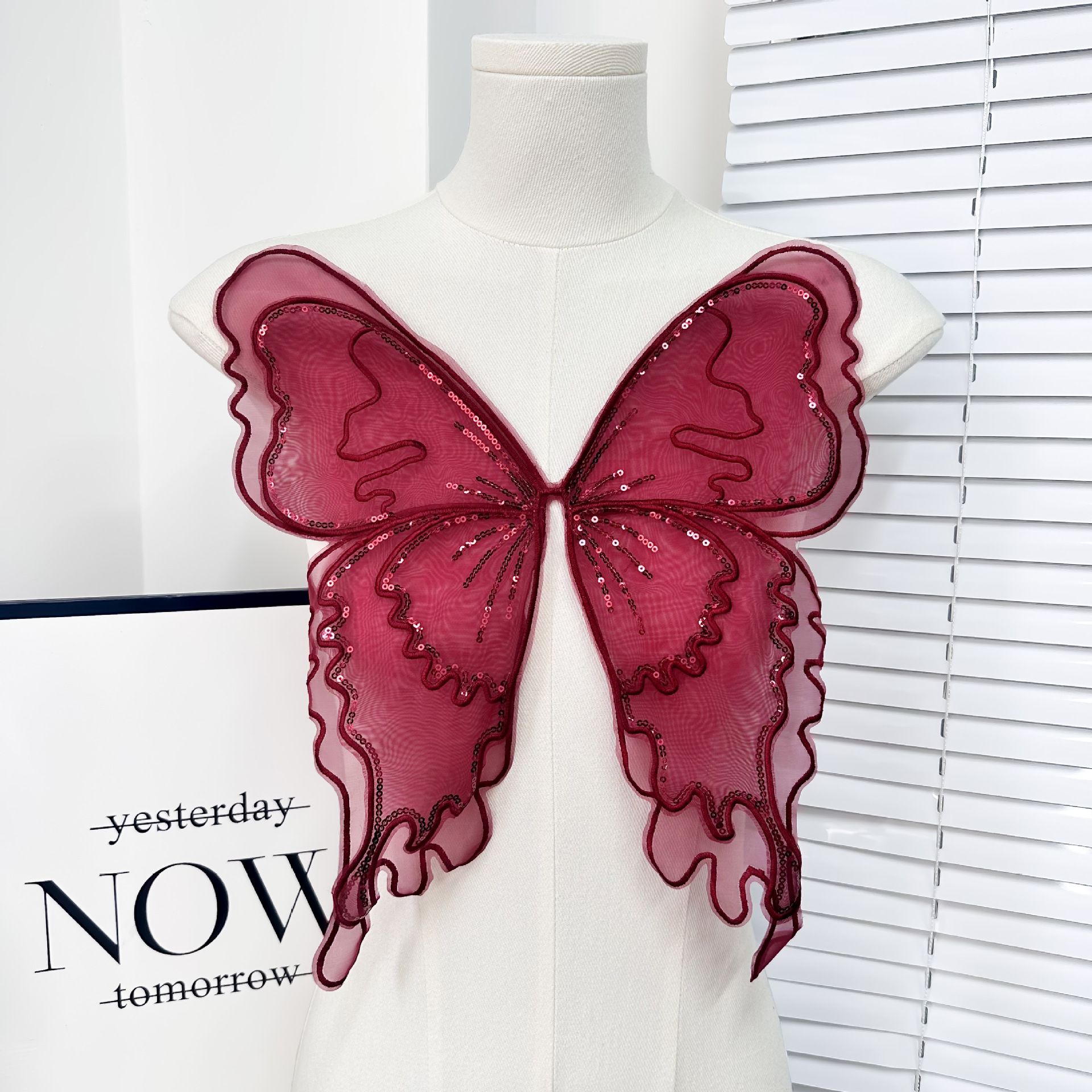 1 Pièce Élégant Papillon Polyester Patchs Autocollants Pour Vêtements display picture 4