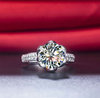 Jewelry, platinum wedding ring, 3 carat, 18 carat white gold