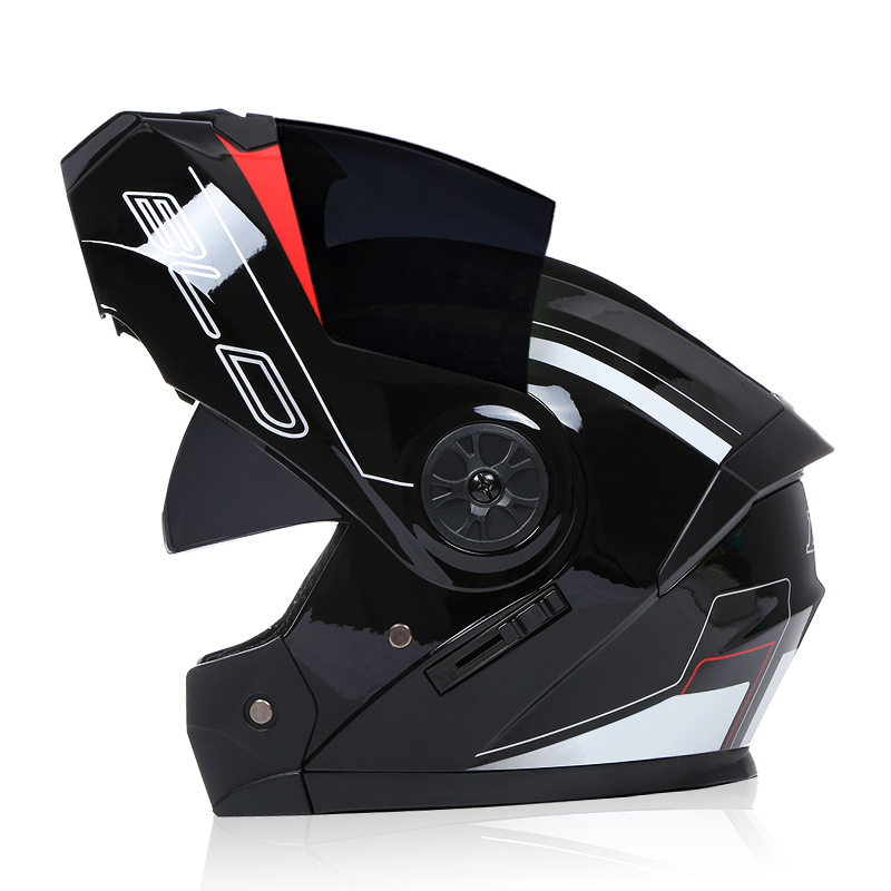 BLD transfronterizo para cascos de motocicletas eléctricas cascos completos cascos de doble lente cuatro estaciones al por mayor