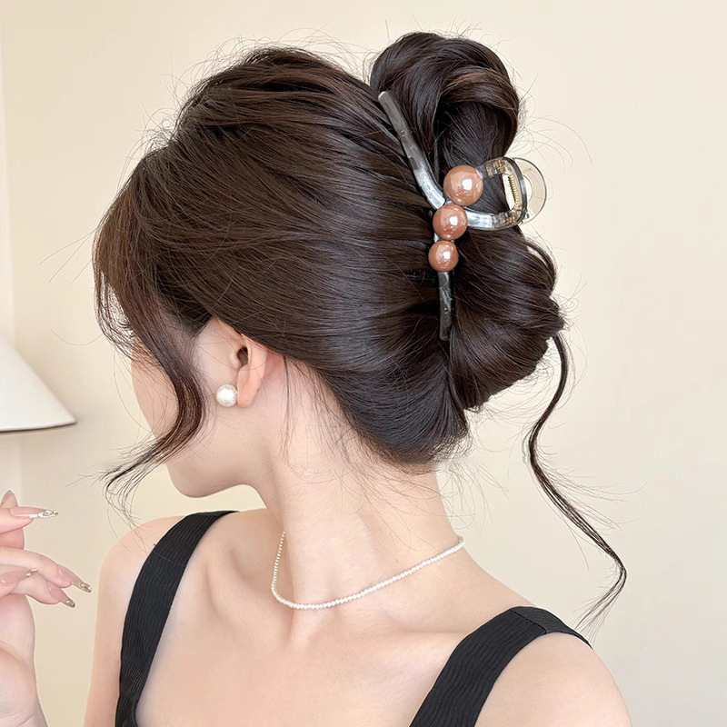 Clip de agarre de sentido de alta calidad de temperamento 2025 nuevo clip de tiburón para el cabello en la parte posterior de la cabeza