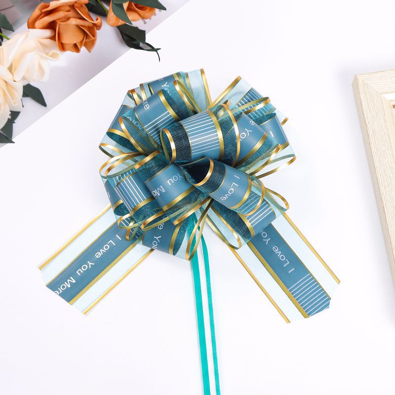 Cross-border 50 hilo de nieve grande confesión esférica mano tirar flor boda equipo coche puerta decoración caja de regalo embalaje flor bola bombeo flor