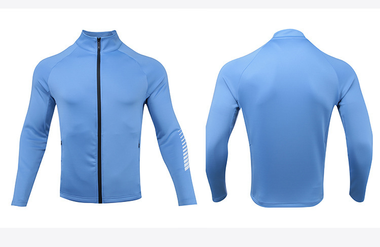 Vêtements pour hommes Automne et Hiver Veste de course à manches longues à séchage rapide Tenue de sport Vêtements d'entraînement de groupe Vêtements de travail Uniformes d'achat groupé_voghion.com