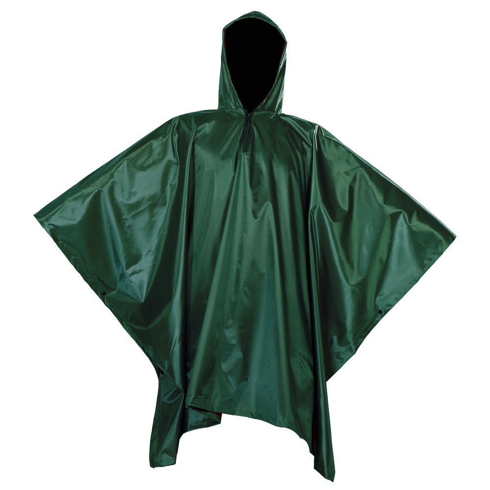 Capa de lluvia comercio exterior tres en uno transfronterizo multifuncional cortina de terra mat portátil PU unido impermeable al por mayor
