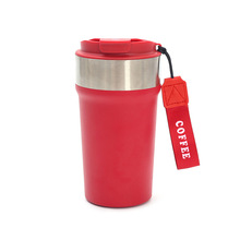 新款304不锈钢保温杯大容量纯色咖啡杯户外便携车载随行杯批发