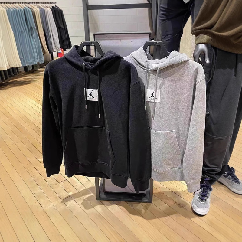 Dropshipping High Quality Aj Jordan Sweatshirt Men's Classic Flyman Knitted Hooded Sweatshirt Dq7339