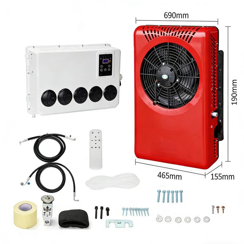 Cross-Border Backpack-Style Parking Air Conditioner 12V24V Dc Inverter Truck Rv Modified Vehicle Air Conditioner in Stock