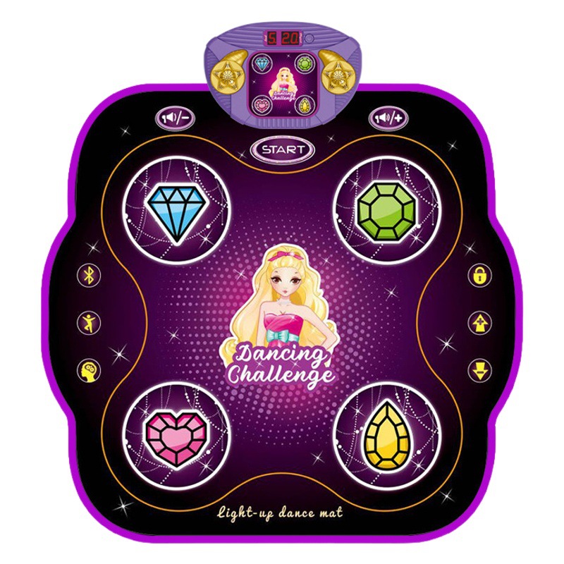 Manta de baile para niños de Venta caliente transfronteriza entre padres e hijos alfombra de baile interactiva niños y niñas pedal manta de música se puede conectar a Bluetooth