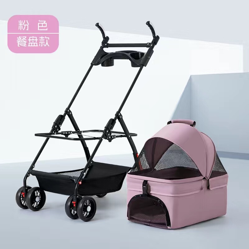 犬猫用ペットベビーカー、テディベビーカー、屋外旅行用小型ペットベビーカー、軽量折りたたみ式|undefined