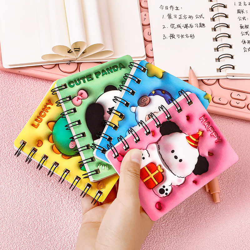 Cartoon cute face blush for elementary school students, high quality three dimensional small notebook, book