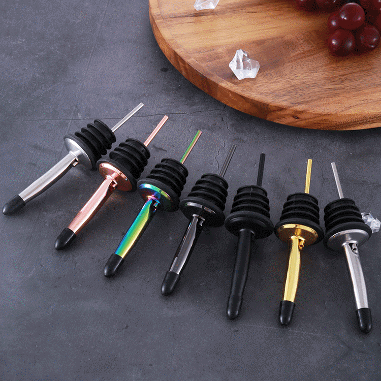 Vino tinto de acero inoxidable, barra, divisor de cócteles, boquilla de botella de aceite KTV, tapón de botella de vino, accesorios de vino