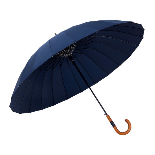 High -grade leather wooden handle 24 bone long handle umbrella all…