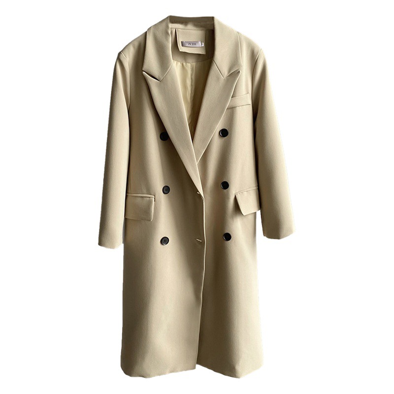 Chaqueta Gabardina de Traje con Doble Botonadura 13720 de Poliéster