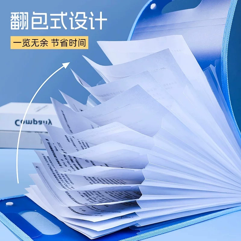 Handheld folder for elementary school students, multilayer capacious organ, storage system, classification