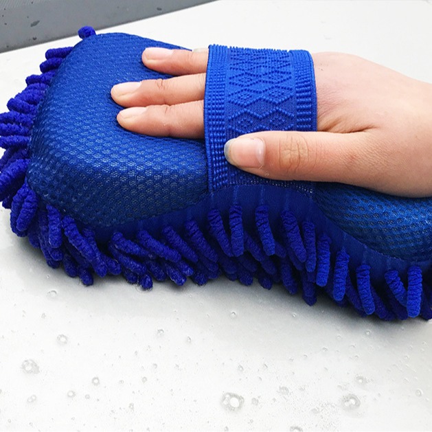 Esponja de coche de terciopelo de chenilla de gama alta guantes de lavado de coches de insectos de coral suministros de lavado de coches de terciopelo de coral anti-arañazos image 4