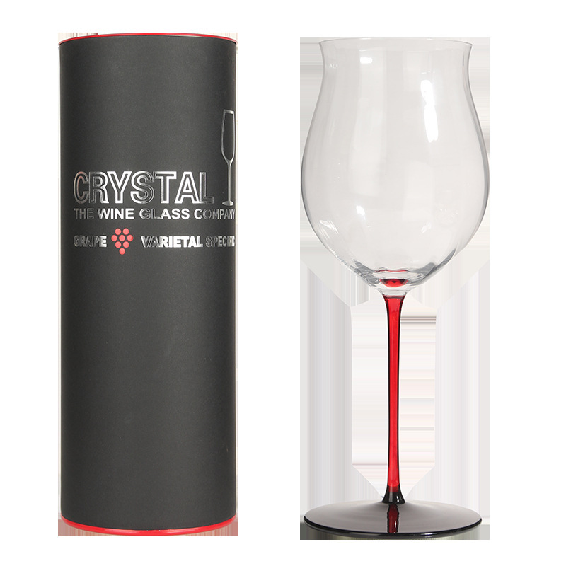 Tazas de vino rojo y negro de lujo ligero moderno, tazas de vino rojo, tazas de vino de restaurante, tazas de vino de alto nivel