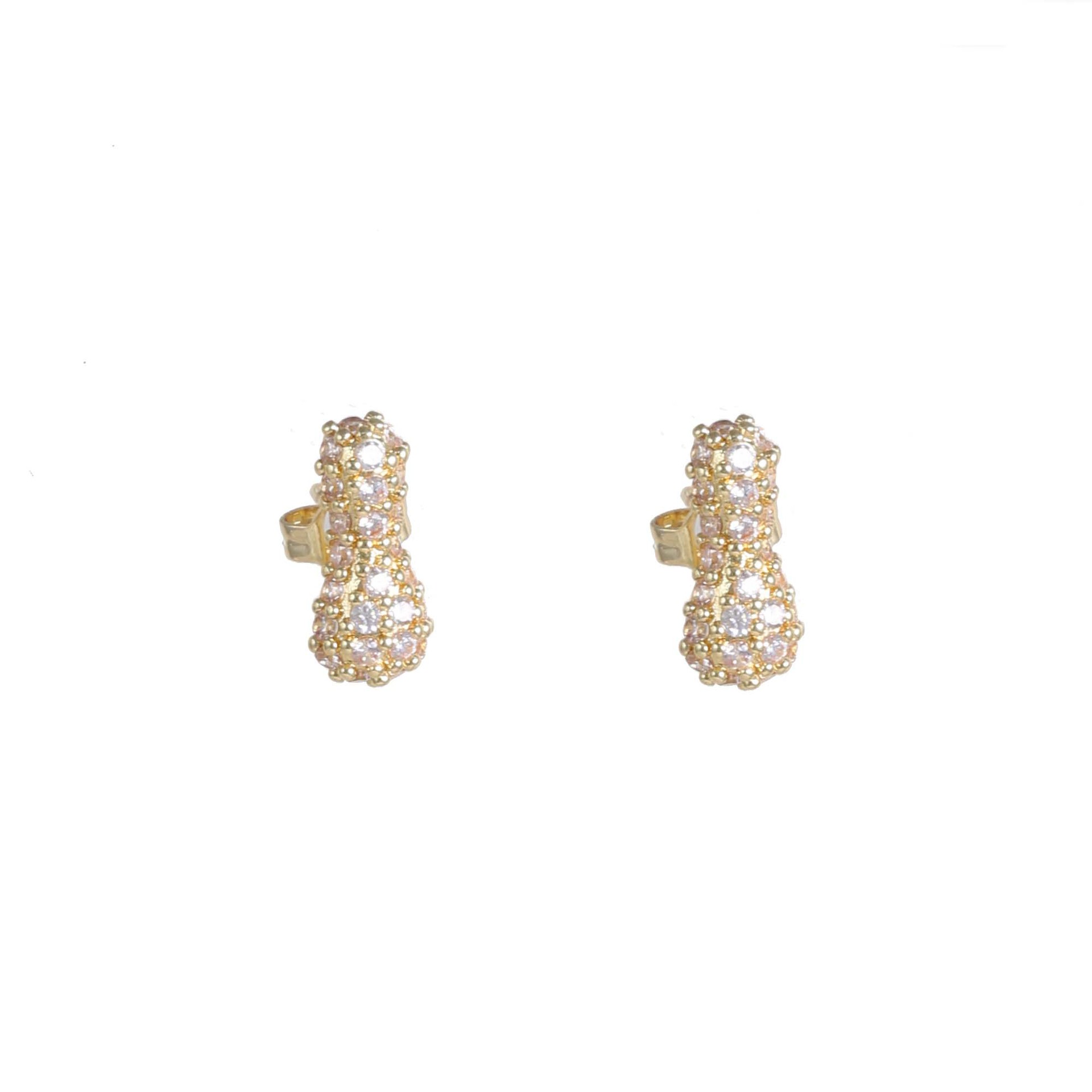 6g Weight Copper Ear Needle Material Ear Studs Classification 1 Pair Quantity Daily Occasion Copper Material Letter Pattern All Seasons Season Women's Gender Plating Design Classic Style Style 1 Pair Classic Style Letter Plating Copper Ear Studs 14