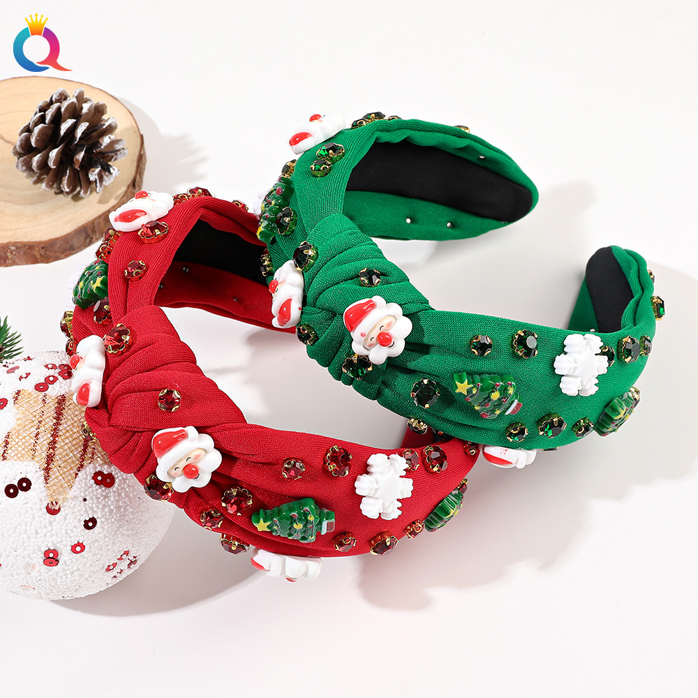 Weihnachts-haarreif Mit Strass Und Perlen Für Damen_voghion.com