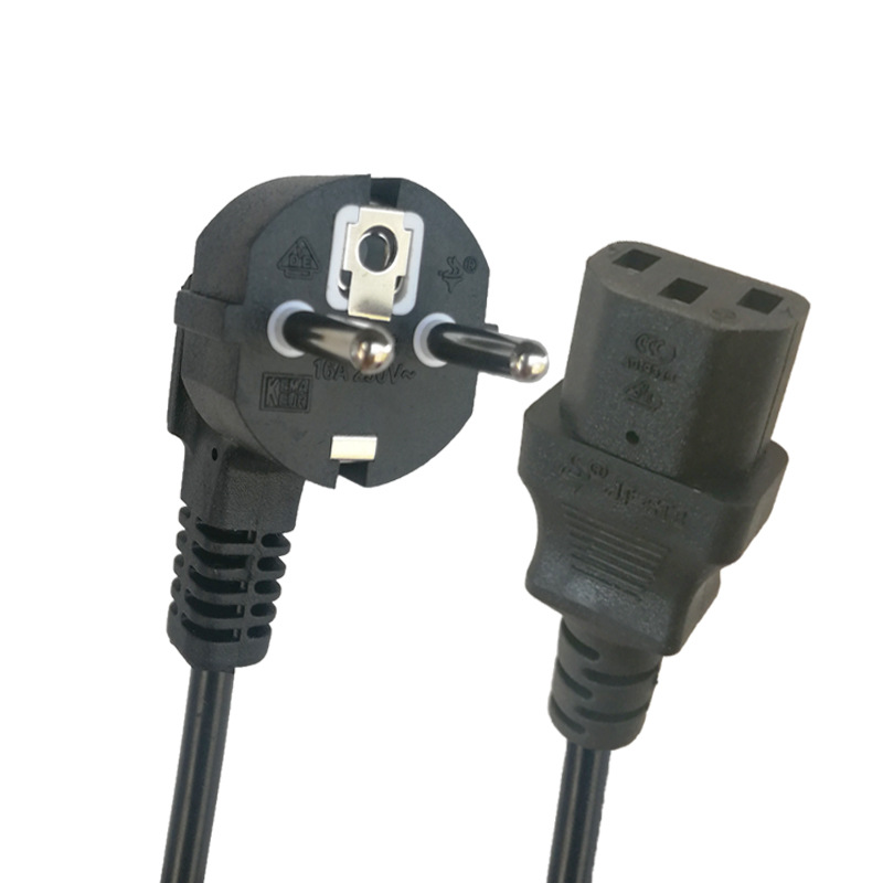 厂家供应欧标电源线  欧规品字尾电源线  欧规三芯插头电源线