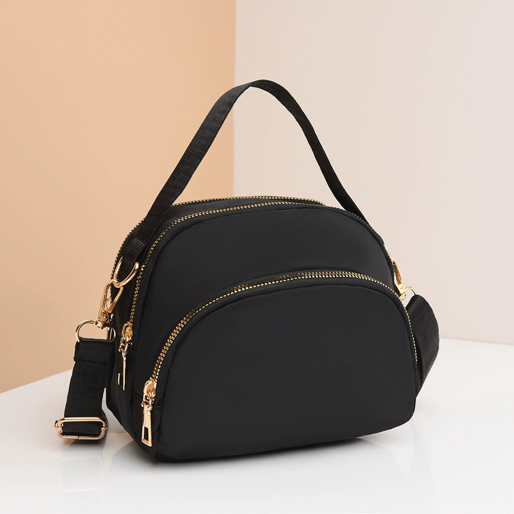 Маленькая нейлоновая сумочка, плечевой кожан bag strap, один плечо, бумажник, простой и элегантный дизайн