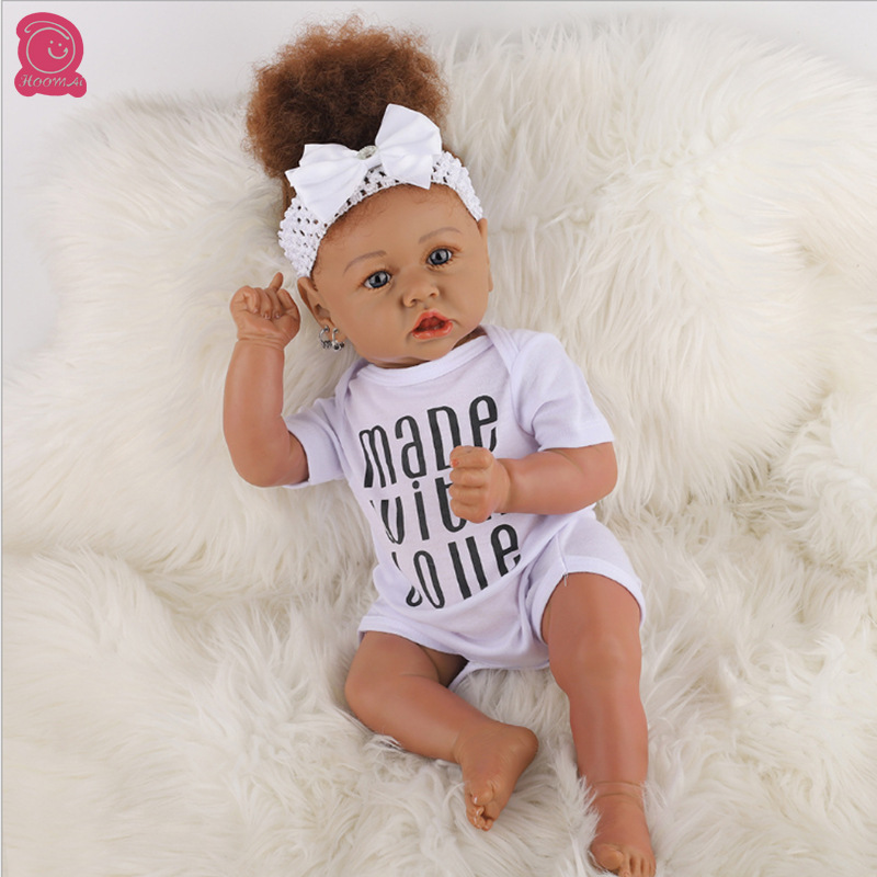 Cross-border fábrica directa de silicona renacer muñeca simulación bebé niño niña Vinilo Suave pegamento realista alta imitación muñeca