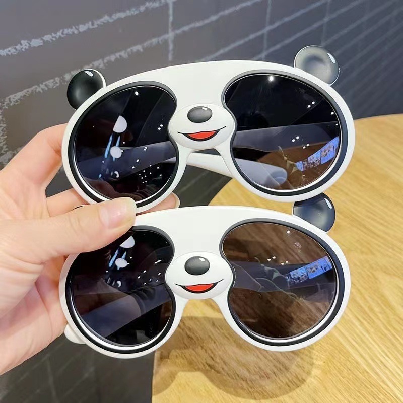New children's panda sunglasses for boys and girls cute polarized sunglasses little tiger cartoon anti-UV sunglasses