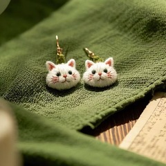 かわいい子猫のピアス女性2025新型個性ファッション耳飾り高顔値小型精致イヤリング耳飾り