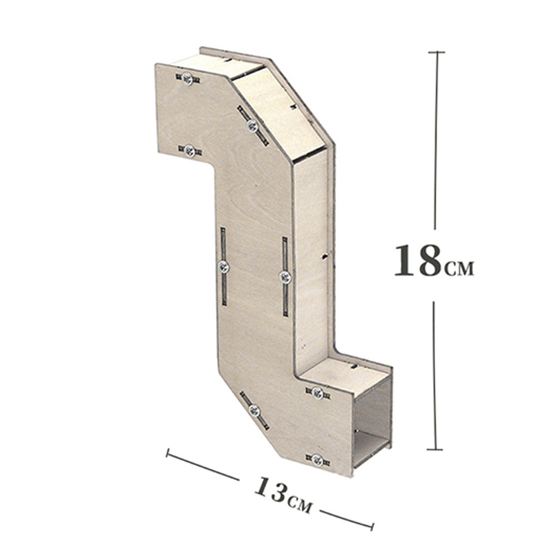 Curved tube lens