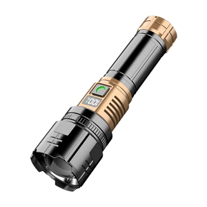 New super bright flashlight super bright laser outdoor camping charging home portable long-range lighting wholesale