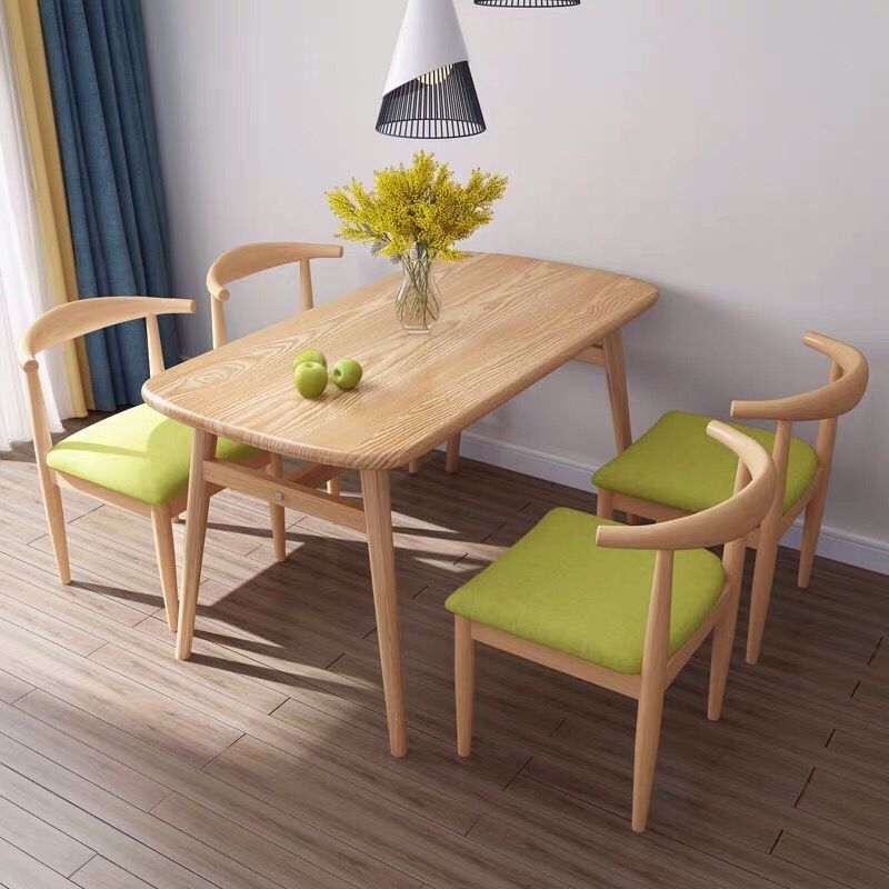 Combinación de mesa y silla de comedor, apartamento pequeño simple, comedor, mesa de comedor rectangular doméstica económica, fábrica de fuente de una pieza al por mayor