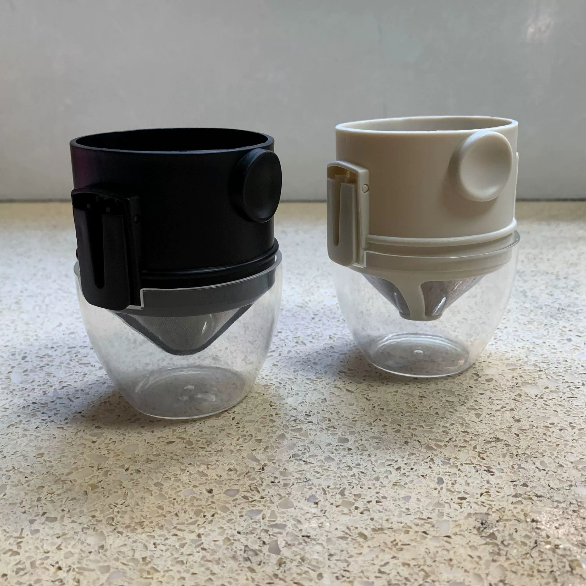 Маленький ангел кофе фильтр чашка двухслойный 304 из нержавеющей стали фильтр складные висячие уши фильтр рука, чтобы сделать кофе артефакт