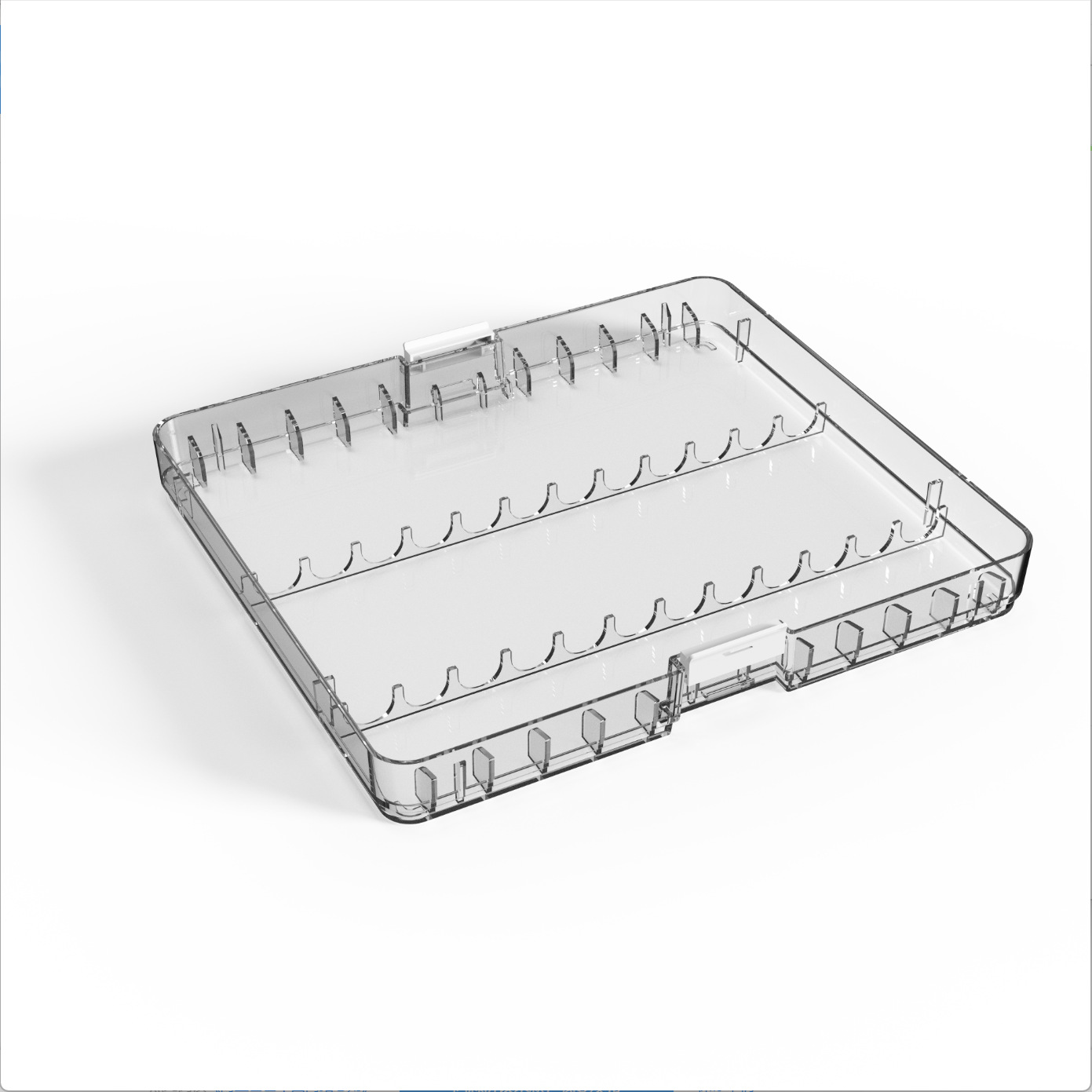 Caja de almacenamiento acrílico de tipo líquido directo para escritorio de gran capacidad especial portátil estratificado image 14