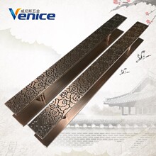厂货别墅雕刻拉手复古铜商场酒店无框玻璃门窗铝合金实心推拉把手