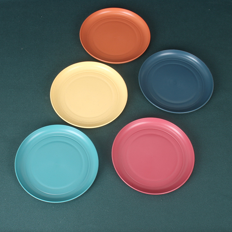 15cm plato de hueso 10 piezas paja de trigo pastel hogar plato de caramelo restaurante plato redondo fruta placa dumpling