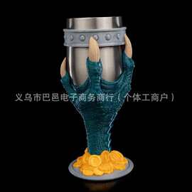 跨境龙爪金币造型奇幻酒杯 魔幻史诗风饮酒容器