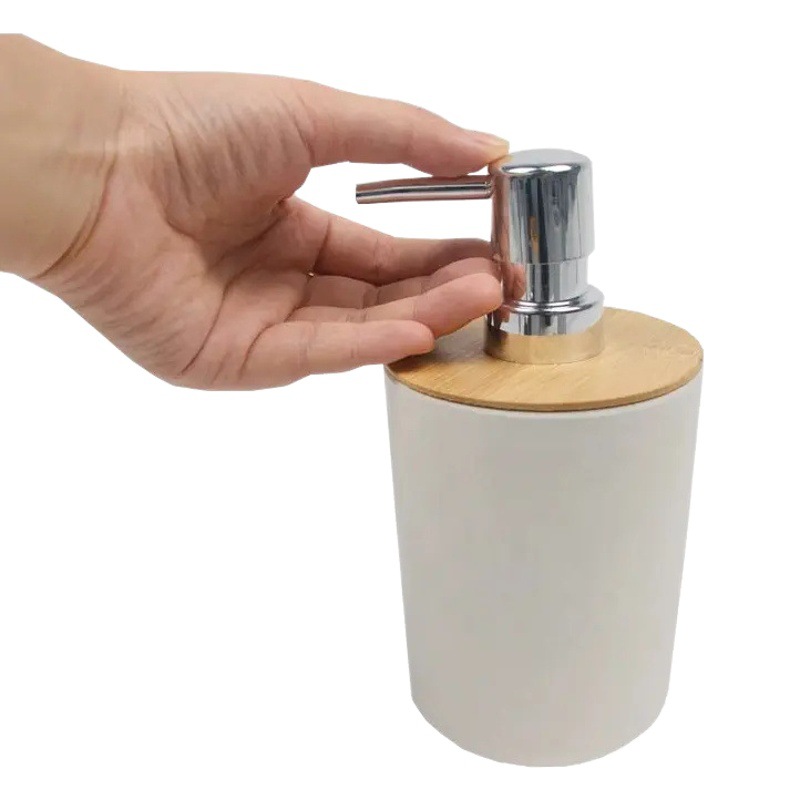 Hogar botella de loción de fibra de bambú lavabo cabeza de la bomba de la prensa desinfectante de manos sub-botella inodoro transfronterizo al por mayor
