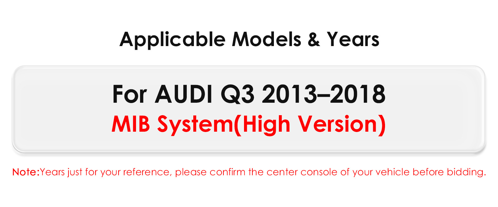 Suitable for 2013-2018 Audi Q3 car-mounted large-screen navigation system, GPS navigation all-in-one device, CarPlay player