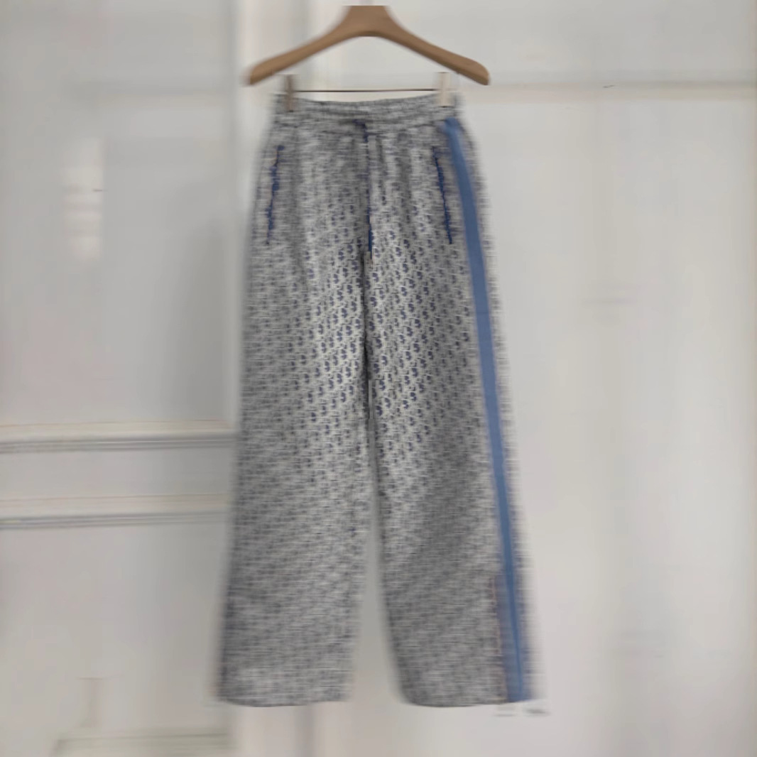 25 Spring and Summer New Style Full-Print Hooded Fashion Casual Versatile Jacquard Women's Casual Pants and Pants