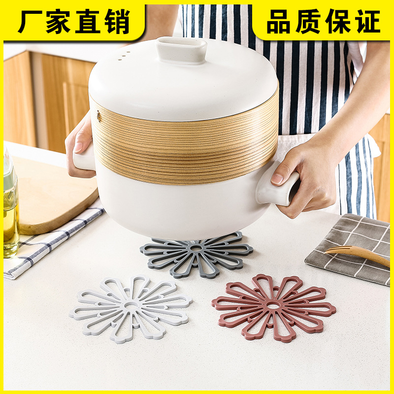 Insulation pad house kitchen table thickened silicone coating bowl…
